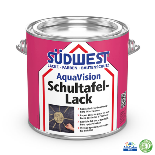 SÜDWEST AquaVision® Schultafel-Lack - Farbtöne: RAL3011 - Braunrot, Verpackung: 0,75l