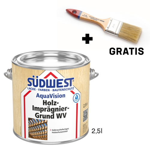 Primaire d'imprégnation pour bois SÜDWEST AquaVision Holz-Imprägnier-Grund WV