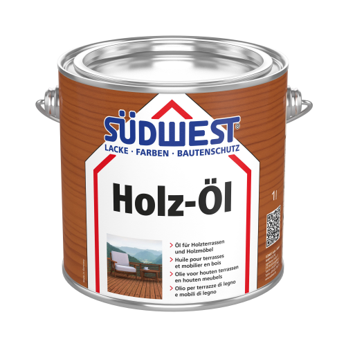 Ulei pentru terase | Ulei pentru lemn SÜDWEST Holz-Öl - Nuanțe de culoare: 7040 bridlicovo šedá, Ambalare: 1l