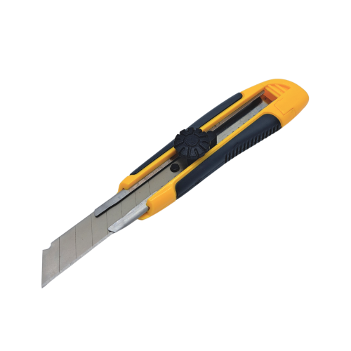 Abbrechmesser mit Metallführungsschiene und Schraubklingenfeststellung, 18 mm