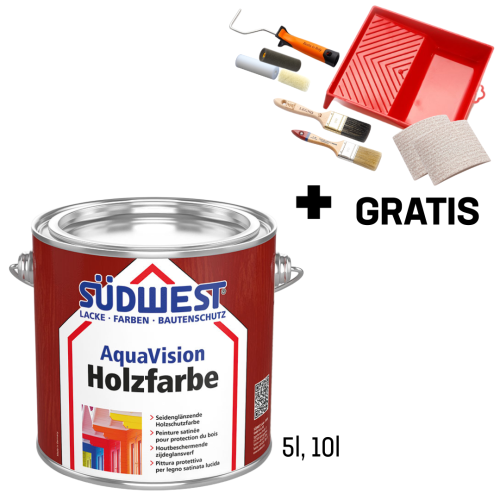 AquaVision® Holzfarbe - Farbtöne: RAL5000 - Violettblau, Verpackung: 10l