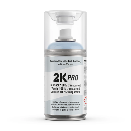 2K PRO PU Klarlack Hochglanz - Farbtöne: Farblos glänzend, Verpackung: 250ml