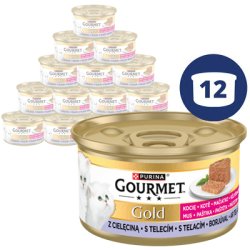 GOURMET Gold Kitten pástétom borjúhússal 12x85g