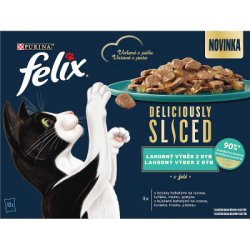 FELIX Deliciously Sliced ízletes halválogatás zselében 12x80g
