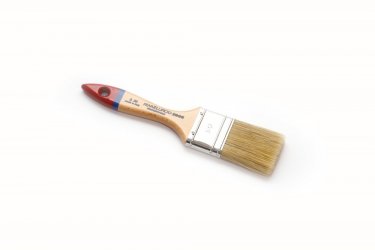 Flat brush - two-colour wooden handle