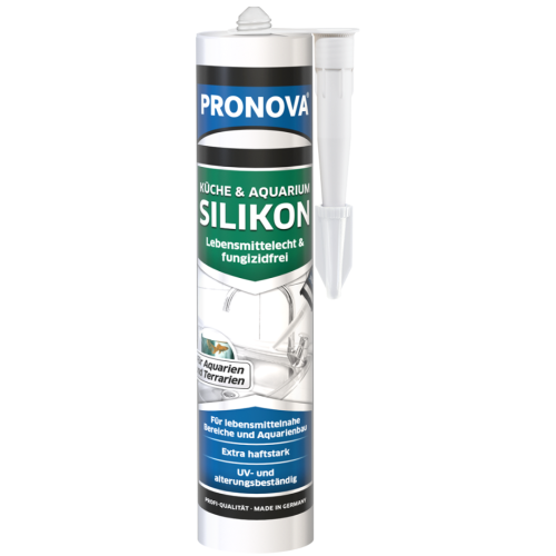 Silicon pentru bucătărie și acvariu PRONOVA Küche & Aquarium Silikon - Nuanțe de culoare: Transparentné, Ambalare: 300 ml