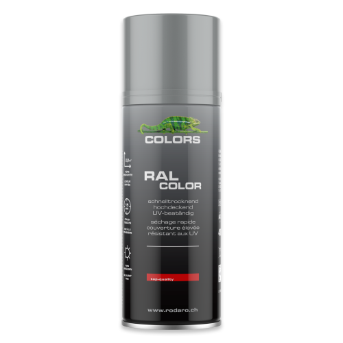 COLORS Sprühlack - 400ml Spraydose - Farbtöne: RAL7001 - Silbergrau, Verpackung: 400ml