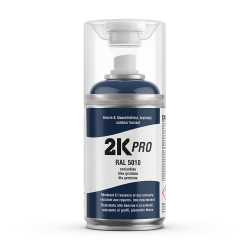 2K-PRO PU vopsea poliuretanică bicomponentă în spray albastru gențiană | RAL 5010 lucios