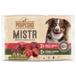 PROPESKO Mistr dog alutasak marhahússal és vadhússal szószban 4x85g