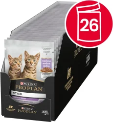PURINA PRO PLAN macska KITTEN HEALTHY START pulyka szószban 26x85g