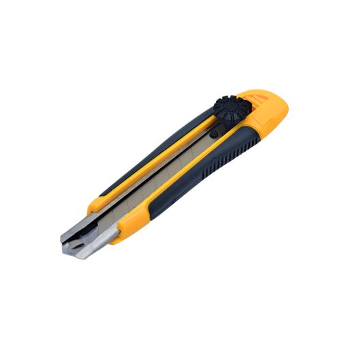 Abbrechmesser mit Metallführungsschiene und Schraubklingenfeststellung, 18 mm