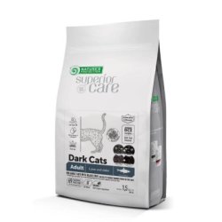 NATURES PROTECTION Superior care dark cat GF adult herring all breed 1,5kg