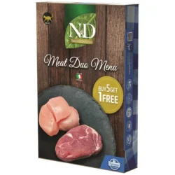 N&D Cat NATURAL Hús Duo Menü 6x70g