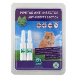 MENFORSAN Antiparazitní pipety pro kočky na přírodní báze 2x1,5ml